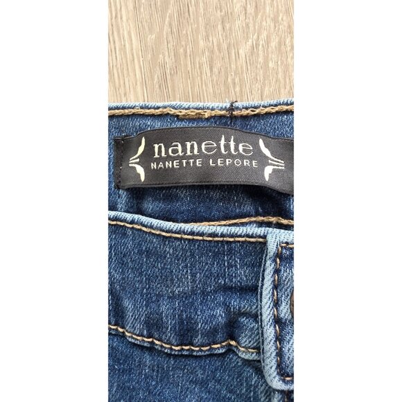 Nanette Lepore Jolie Super High Rise Relaxed Straight Jeans 16 NWT - Picture 15 of 16